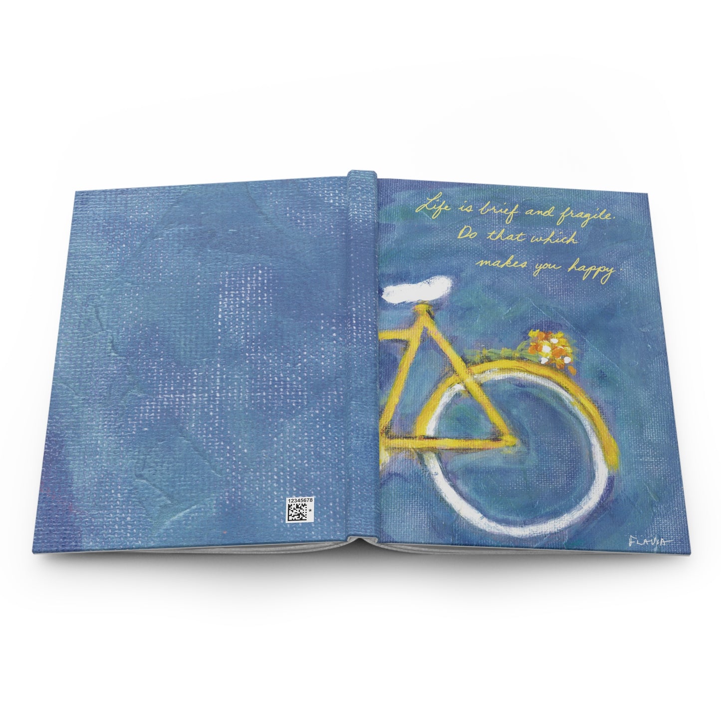 Flavia Hardcover Journal - Do that which makes you Happy