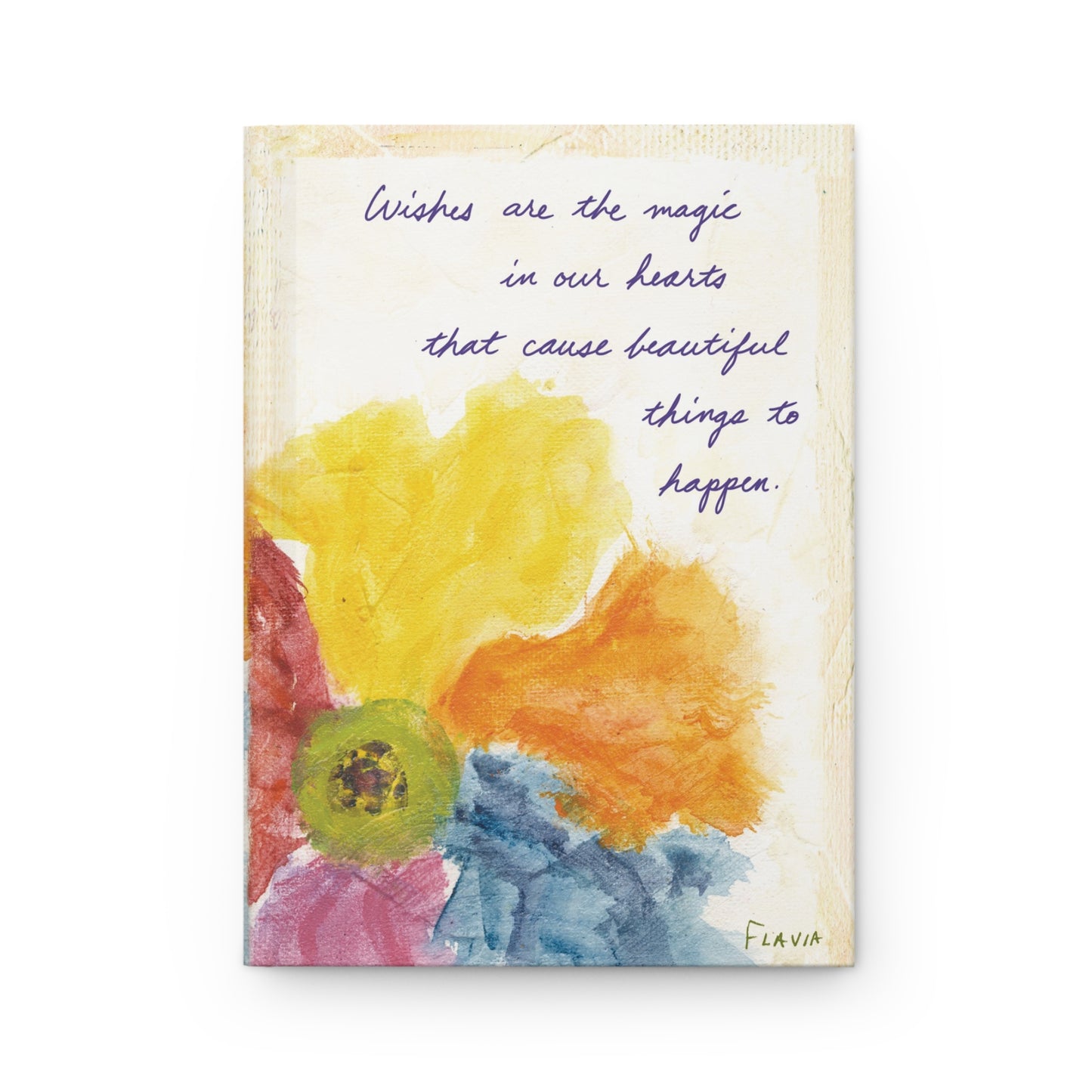 Flavia Tapestry Hardcover Journal - Wishes are the Magic