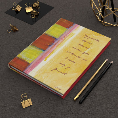 Flavia Tapestry Hardcover Journal - Could only go forward