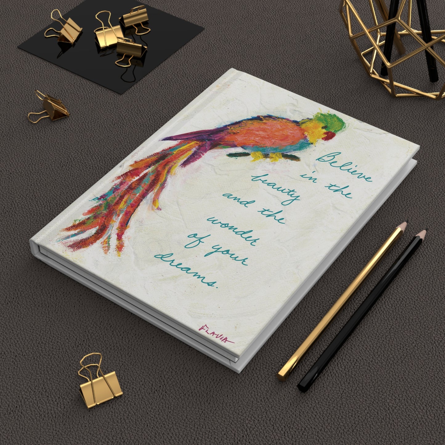 Flavia Hardcover Journal - Wonder of your Dreams