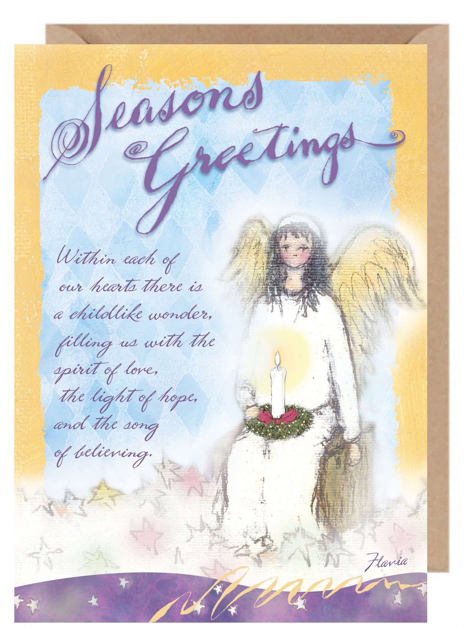 Seasons Greetings  - a Flavia Weedn inspirational greeting card 0003-2202